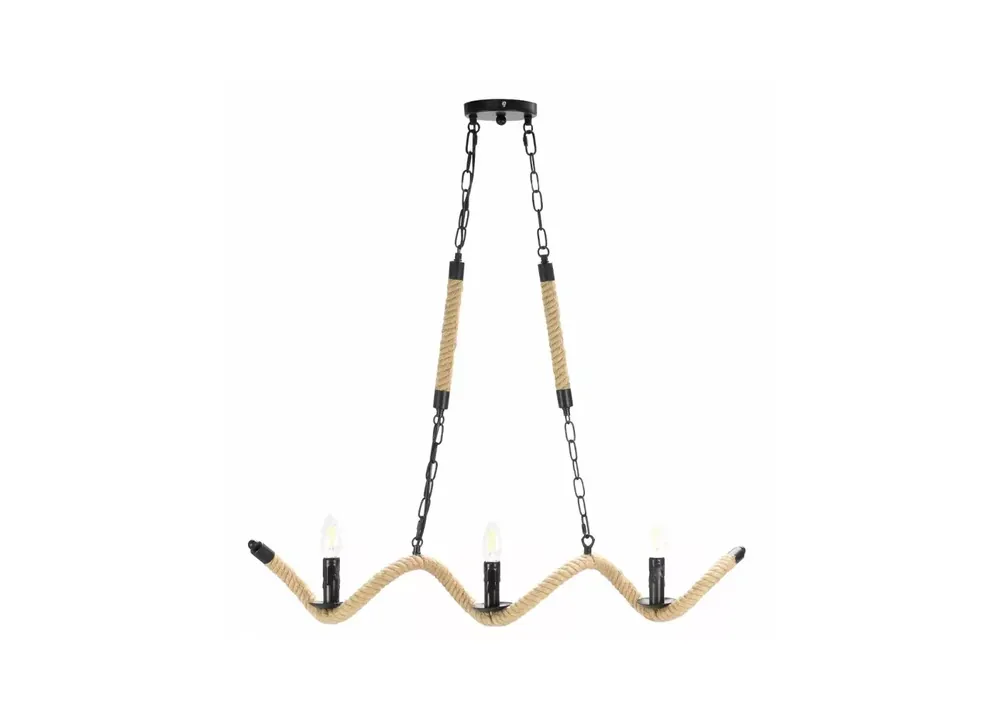 Lampa sufitowa pleciona sznurem konopnym Oferta limitowana