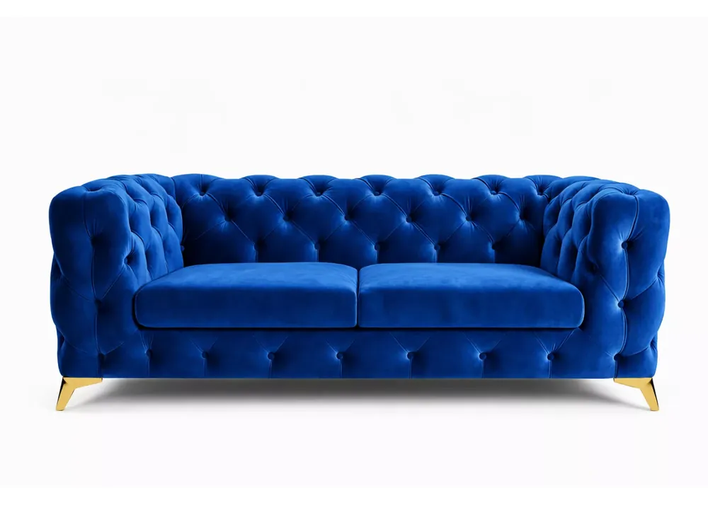 Zamów dziś Elegancka sofa Moet z głębokim pikowaniem i stylowymi nóżkami