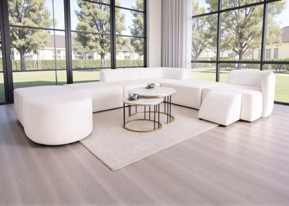 Promocja Nowoczesny modułowy narożnik Rimini XI w kształcie U