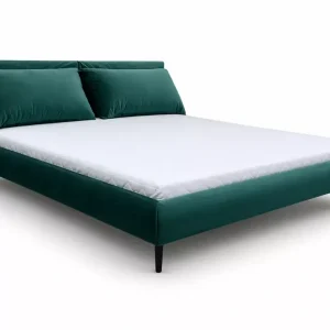 (Wyprzedaż) Łóżko tapicerowane Valentino 200x220cm , butelkowa zieleń welur Promocja