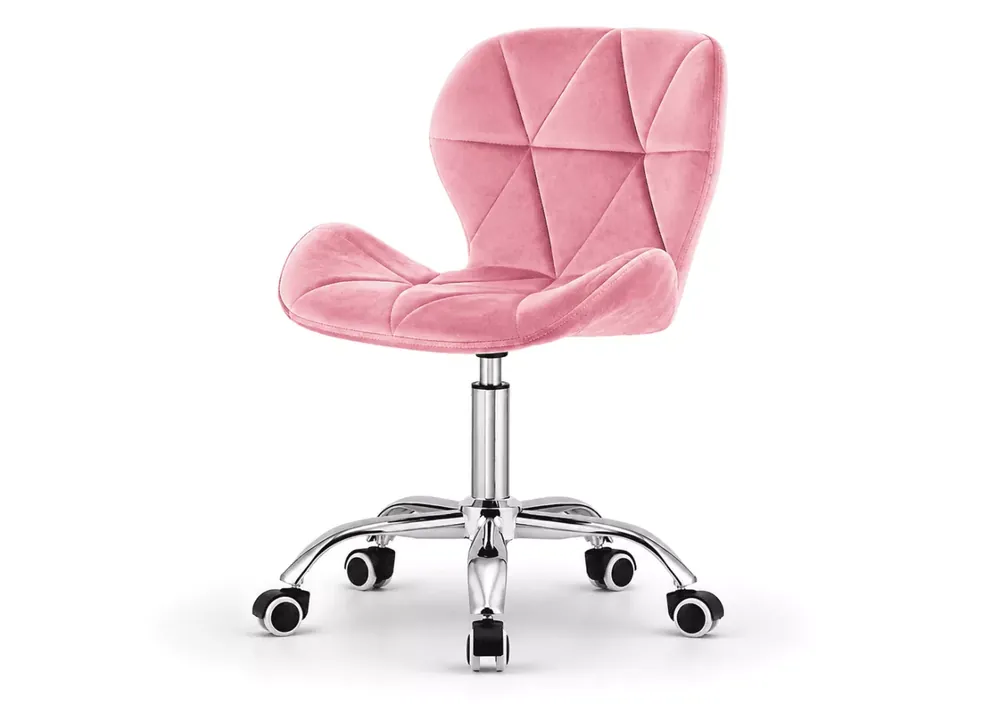 Nowoczesne i ergonomiczne krzesło welurowe Ikast z unikatowym wzorem, idealne do biura i gabinetu Taniej