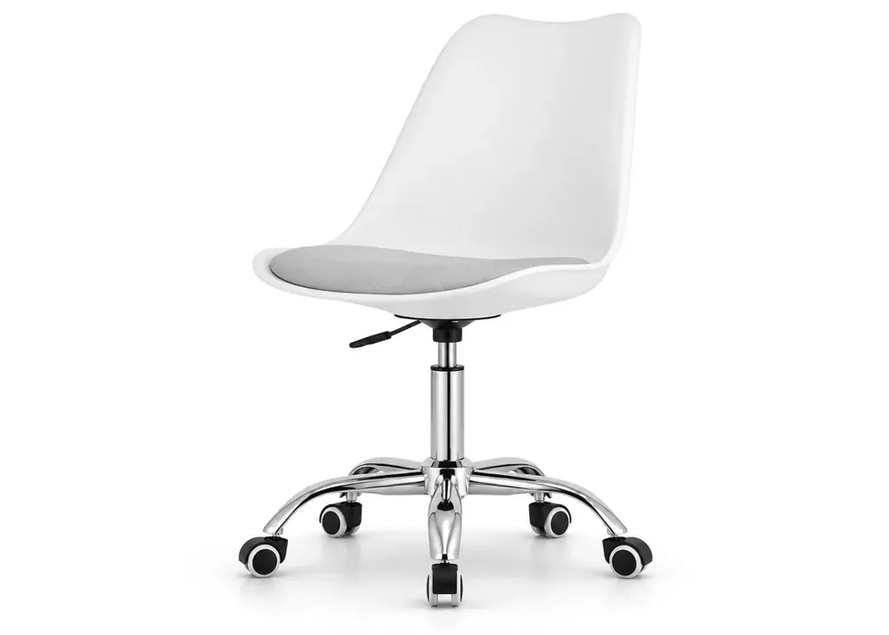 Ekspresowa dostawa Nowoczesne, ergonomiczne i stylowe krzesło Miramas z regulacją wysokości i kauczukowymi kółkami do biura i domowego biura