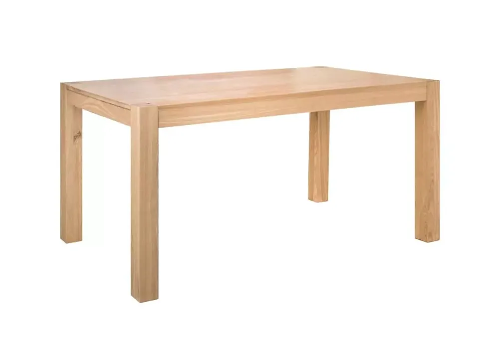 Masywny stół drewniany 160x90 cm jesionowy do jadalni Oferta czasowa