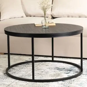 (Wyprzedaż) Stolik kawowy Berk, 80cm w kolorze czarnym Premium