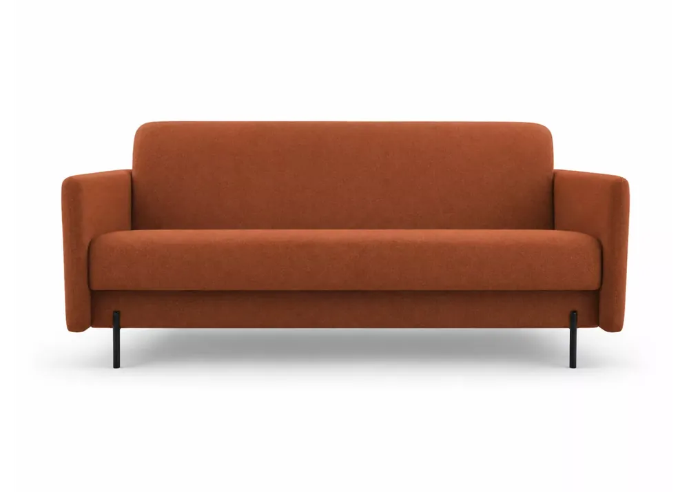 Szybka dostawa Kanapa Velario – nowoczesna sofa 3-osobowa z funkcją spania i pojemnikiem na pościel, dostępna w 6 kolorach tkanin szenilowych