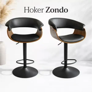 Zondo – hoker obrotowy 360° z ekoskórą i regulacją wysokości Promocja